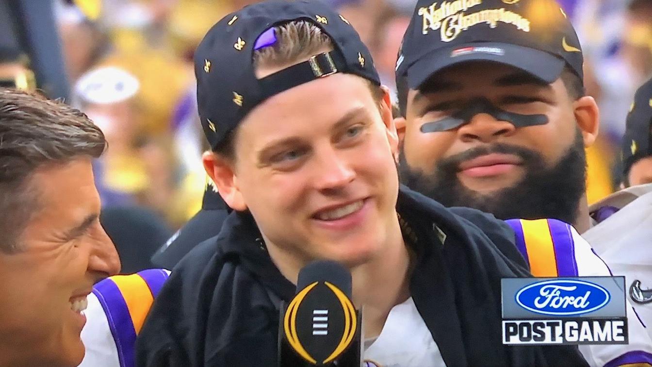 Joe Burrow leads LSU to national title and does it with grit
